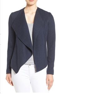 Halogen Navy and Black Open Blazer